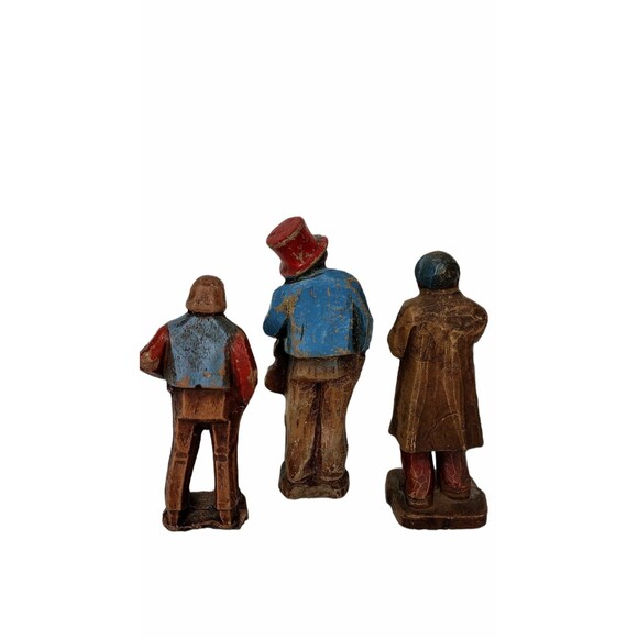 Syrocco Burwood Vintage 30s 40s Resin Hobo Folk Art Musicians Figurines - Picture 6 of 9